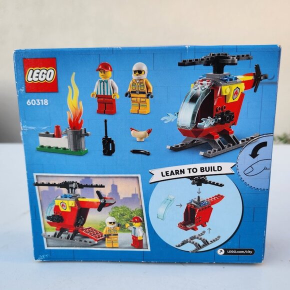 NEW LEGO City Fire Helicopter 60318 Building Set CHRISTMAS GIFT STOCKING STUFFER - Picture 2 of 6
